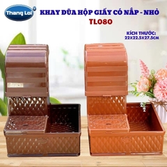Khay Đựng Đũa Muỗng Nhà Hàng Quán Ăn Có Nắp Chống Bụi Size Nhỏ TL080