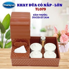 KHAY ĐŨA CÓ NẮP SIZE LỚN TL079