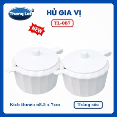 Hũ Đựng Gia Vị Có Muỗng 150ml Thắng Lợi TL-087 Nhựa PC Cao Cấp, Có Nắp Đậy - TL087