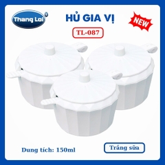 Hũ Đựng Gia Vị Có Muỗng 150ml Thắng Lợi TL-087 Nhựa PC Cao Cấp, Có Nắp Đậy - TL087