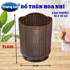 RỔ TRÒN HOA NHÍ TL026