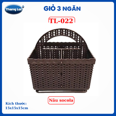 RỔ VUÔNG 3 NGĂN