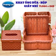 Combo khay đựng đũa nhà hàng quán ăn kèm hộp giấy TL064 - Size Nhí