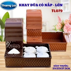 KHAY ĐŨA CÓ NẮP SIZE LỚN TL079
