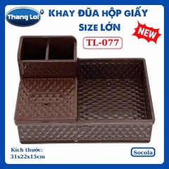 Khay Đựng Đũa Muỗng Nhà Hàng Quán Ăn Kèm Hộp Giấy Và Khay Đựng Gia Vị Size Lớn TL077