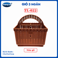 RỔ VUÔNG 3 NGĂN