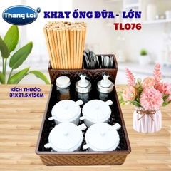 Khay Đựng Đũa Muỗng Nhà Hàng Quán Ăn Kèm Khay Gia Vị Size Lớn TL076