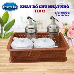 KHAY RỔ CHỮ NHẬT - NHỎ TL072