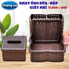 Combo khay đựng đũa nhà hàng quán ăn kèm hộp giấy TL064 - Size Nhí