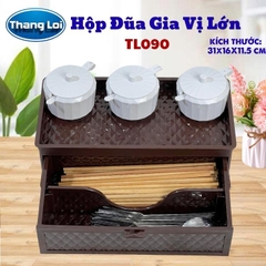 Hộp Đũa Gia Vị Lớn TL-090 Thắng Lợi, Khay Đựng Gia Vị Kèm Ngăn Đựng Đũa Muỗng Cho Nhà Hàng Quán Ăn