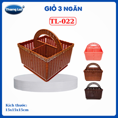 RỔ VUÔNG 3 NGĂN