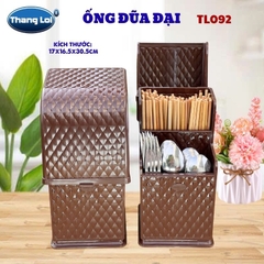 Ống Đũa Đại TL-092 Có Nắp Đậy Thắng Lợi, Kệ Đựng Đũa Muỗng Nĩa Cho Nhà Hàng Quán Ăn Quán Phở