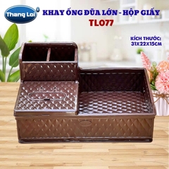 Khay Đựng Đũa Muỗng Nhà Hàng Quán Ăn Kèm Hộp Giấy Và Khay Đựng Gia Vị Size Lớn TL077