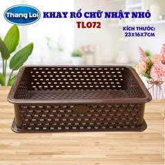 KHAY RỔ CHỮ NHẬT - NHỎ TL072