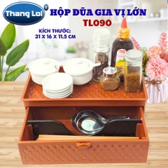 Hộp Đũa Gia Vị Lớn TL-090 Thắng Lợi, Khay Đựng Gia Vị Kèm Ngăn Đựng Đũa Muỗng Cho Nhà Hàng Quán Ăn