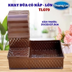 KHAY ĐŨA CÓ NẮP SIZE LỚN TL079