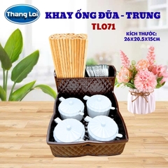 Khay Đựng Đũa Muỗng Nhà Hàng Quán Ăn Kèm Khay Gia Vị Size Trung TL071