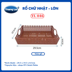 RỔ CHỮ NHẬT - SIZE LỚN