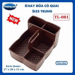 Khay Đựng Đũa Muỗng Nhà Hàng Quán Ăn Có Quai Kèm Khay Gia Vị Size Trung TL081