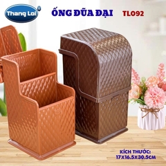 Ống Đũa Đại TL-092 Có Nắp Đậy Thắng Lợi, Kệ Đựng Đũa Muỗng Nĩa Cho Nhà Hàng Quán Ăn Quán Phở