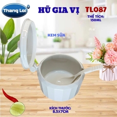 Hũ Đựng Gia Vị Có Muỗng 150ml Thắng Lợi TL-087 Nhựa PC Cao Cấp, Có Nắp Đậy - TL087