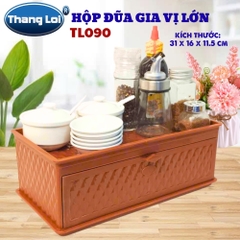 Hộp Đũa Gia Vị Lớn TL-090 Thắng Lợi, Khay Đựng Gia Vị Kèm Ngăn Đựng Đũa Muỗng Cho Nhà Hàng Quán Ăn