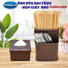 COMBO ỐNG ĐŨA 2 TẦNG + HỘP GIẤY NHỎ