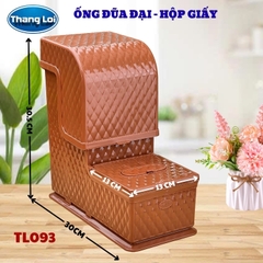 Ống Đũa Đại Kèm Hộp Giấy Ăn Thắng Lợi TL-093 Nhựa Cao Cấp, Hộp Đựng Đũa Có Nắp Để Bàn Ăn
