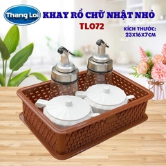 KHAY RỔ CHỮ NHẬT - NHỎ TL072