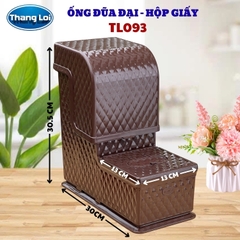 Ống Đũa Đại Kèm Hộp Giấy Ăn Thắng Lợi TL-093 Nhựa Cao Cấp, Hộp Đựng Đũa Có Nắp Để Bàn Ăn