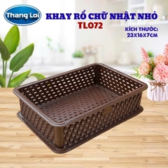 KHAY RỔ CHỮ NHẬT - NHỎ TL072