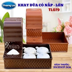 KHAY ĐŨA CÓ NẮP SIZE LỚN TL079