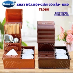 Khay Đựng Đũa Muỗng Nhà Hàng Quán Ăn Có Nắp Chống Bụi Size Nhỏ TL080