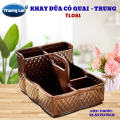 Khay Đựng Đũa Muỗng Nhà Hàng Quán Ăn Có Quai Kèm Khay Gia Vị Size Trung TL081