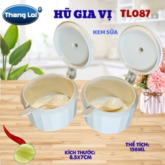 Hũ Đựng Gia Vị Có Muỗng 150ml Thắng Lợi TL-087 Nhựa PC Cao Cấp, Có Nắp Đậy - TL087