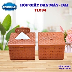 Hộp Đựng Khăn Giấy Vuông Nhựa PP Chính Phẩm Thắng Lợi – Size Đại 14x14x10cm- TL094