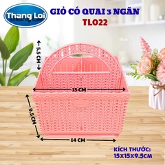 RỔ VUÔNG 3 NGĂN
