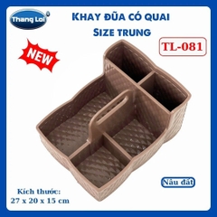 Khay Đựng Đũa Muỗng Nhà Hàng Quán Ăn Có Quai Kèm Khay Gia Vị Size Trung TL081