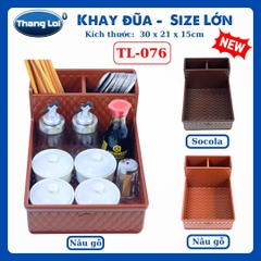 Khay Đựng Đũa Muỗng Nhà Hàng Quán Ăn Kèm Khay Gia Vị Size Lớn TL076