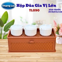Hộp Đũa Gia Vị Lớn TL-090 Thắng Lợi, Khay Đựng Gia Vị Kèm Ngăn Đựng Đũa Muỗng Cho Nhà Hàng Quán Ăn