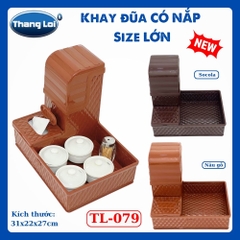 KHAY ĐŨA CÓ NẮP SIZE LỚN TL079