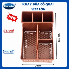 Combo khay đựng đũa có quai nhà hàng quán ăn kèm hộp giấy - SIZE LỚN TL069