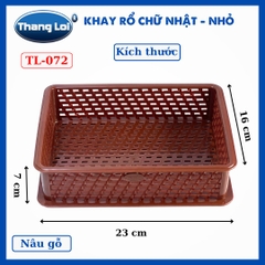 KHAY RỔ CHỮ NHẬT - NHỎ TL072