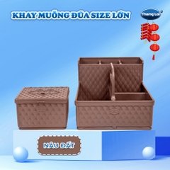 Combo khay đựng đũa có quai nhà hàng quán ăn kèm hộp giấy - SIZE LỚN TL069