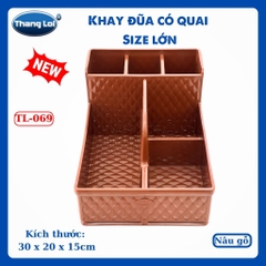 Combo khay đựng đũa có quai nhà hàng quán ăn kèm hộp giấy - SIZE LỚN TL069