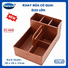 Combo khay đựng đũa có quai nhà hàng quán ăn kèm hộp giấy - SIZE LỚN TL069