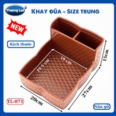 Khay Đựng Đũa Muỗng Nhà Hàng Quán Ăn Kèm Khay Gia Vị Size Trung TL071