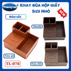Khay Đựng Đũa Muỗng Nhà Hàng Quán Ăn Kèm Hộp Giấy Và Khay Đựng Gia Vị Size Lớn TL078
