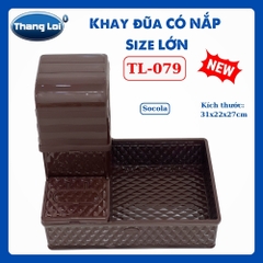 KHAY ĐŨA CÓ NẮP SIZE LỚN TL079