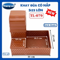 KHAY ĐŨA CÓ NẮP SIZE LỚN TL079